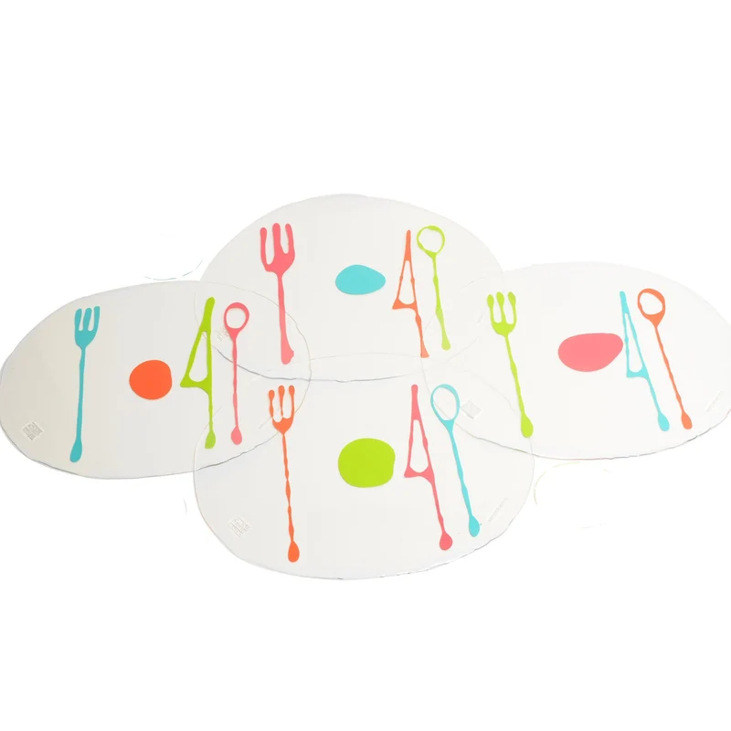 Placemat TABLE-MATES Clear Set of Four by Gaetano Pesce for Fish Design