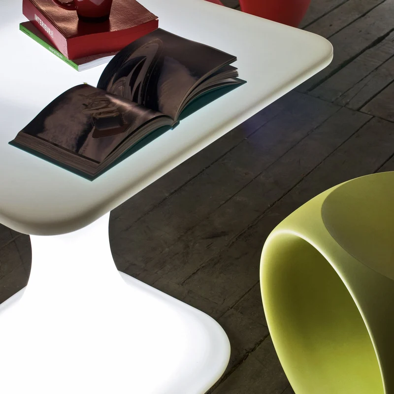 Outdoor Coffee Table MILO LOW with Light by AquiliAlberg for Serralunga
