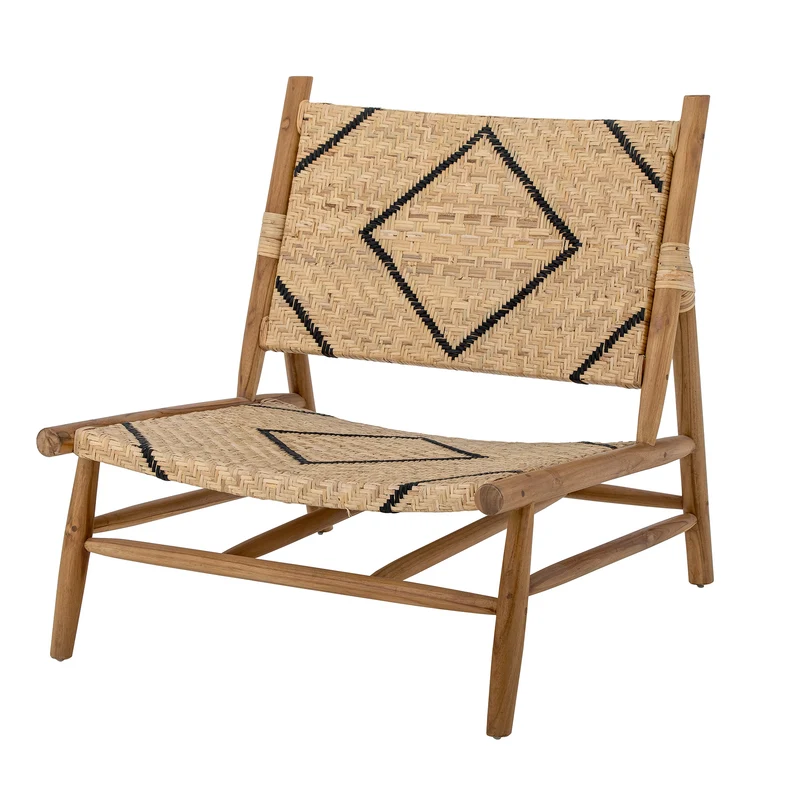 Sedia da soggiorno Lennox, Natura, Teak