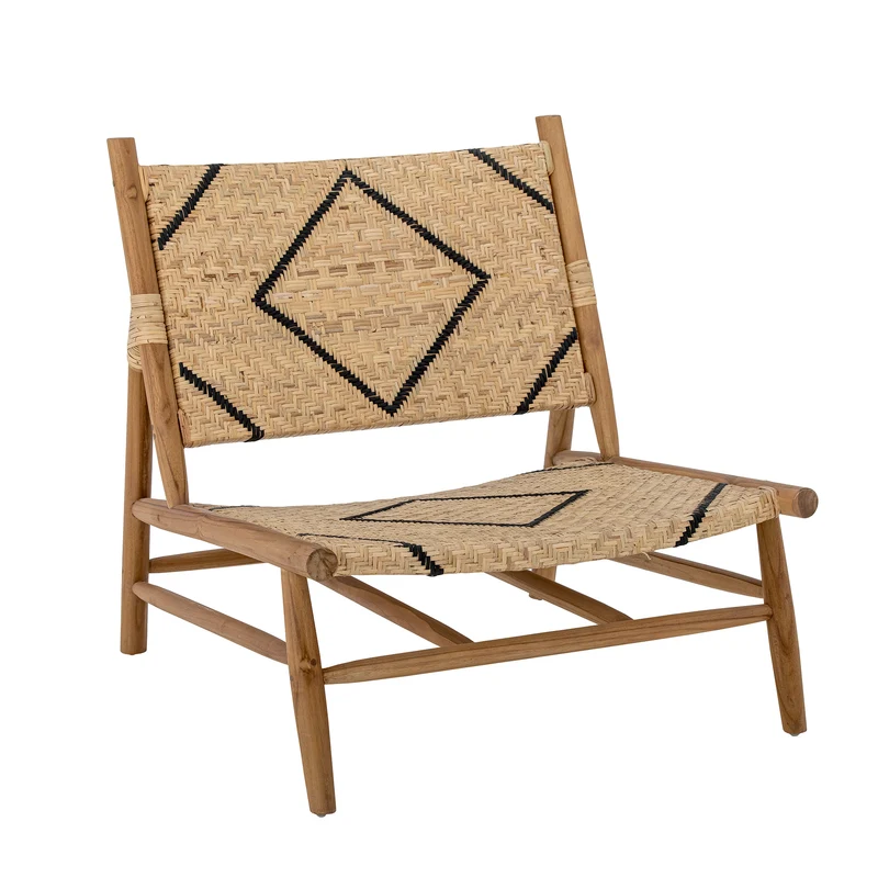 Sedia da soggiorno Lennox, Natura, Teak