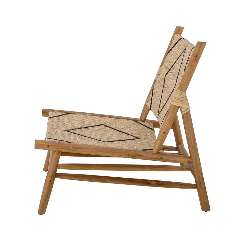 Sedia da soggiorno Lennox, Natura, Teak