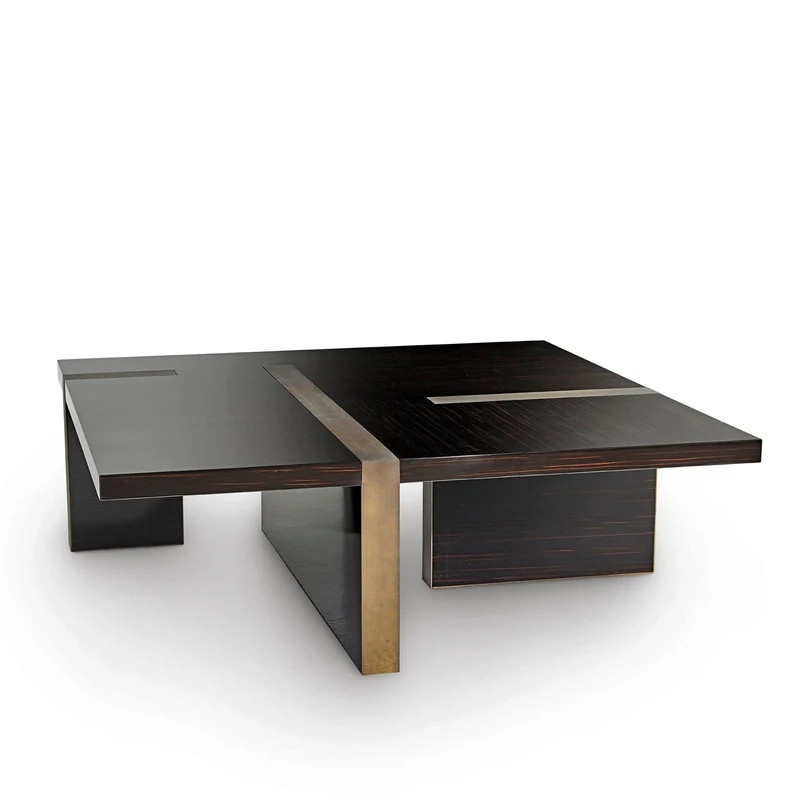 Wood Coffee Table ALEC LOW by Sicis