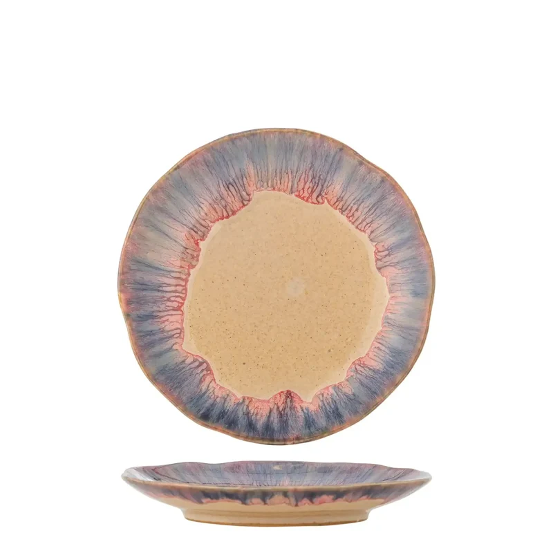 Bord aardewerk multi Imogen 16,5cm