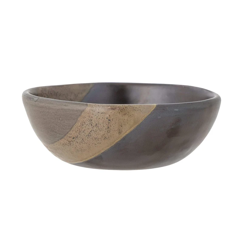 Schaal aardewerk bruin Paula 16cm