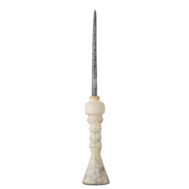 Kandelaar terracotta wit Bancroft 33cm