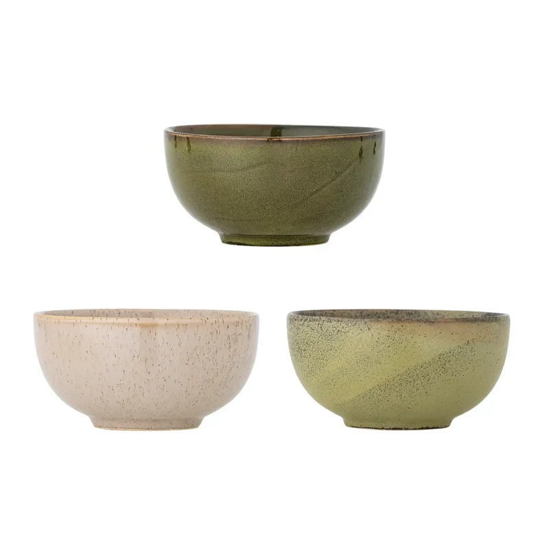 Schalenset groen Addison 16cm - 3 stuks