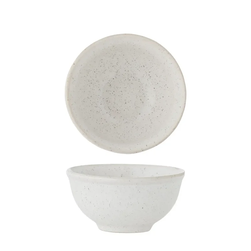 Schaal aardewerk wit Addison 10cm