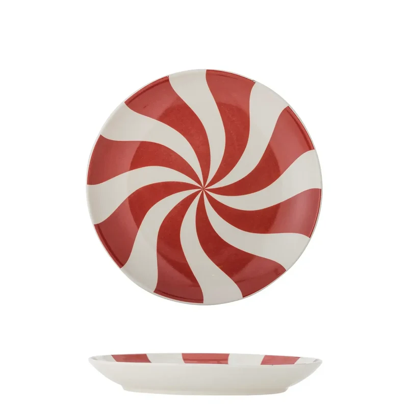 Bord aardewerk multi Yule 23cm