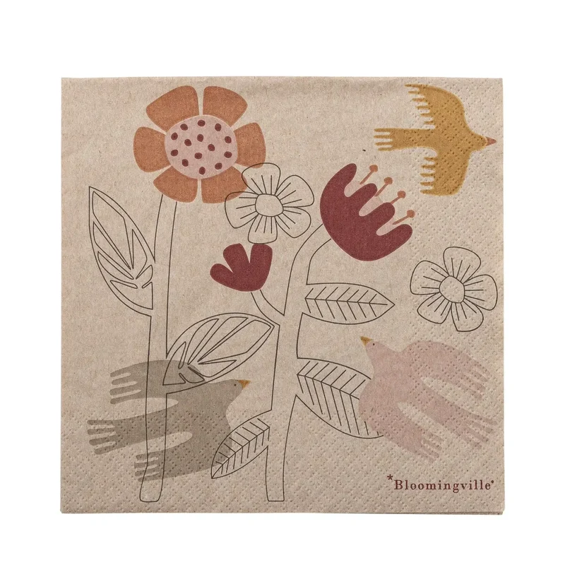 Servetten papier beige Vivielle