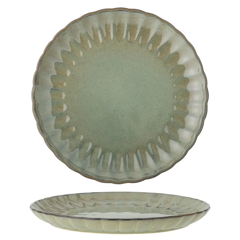 Bord aardewerk groen Latina 27cm