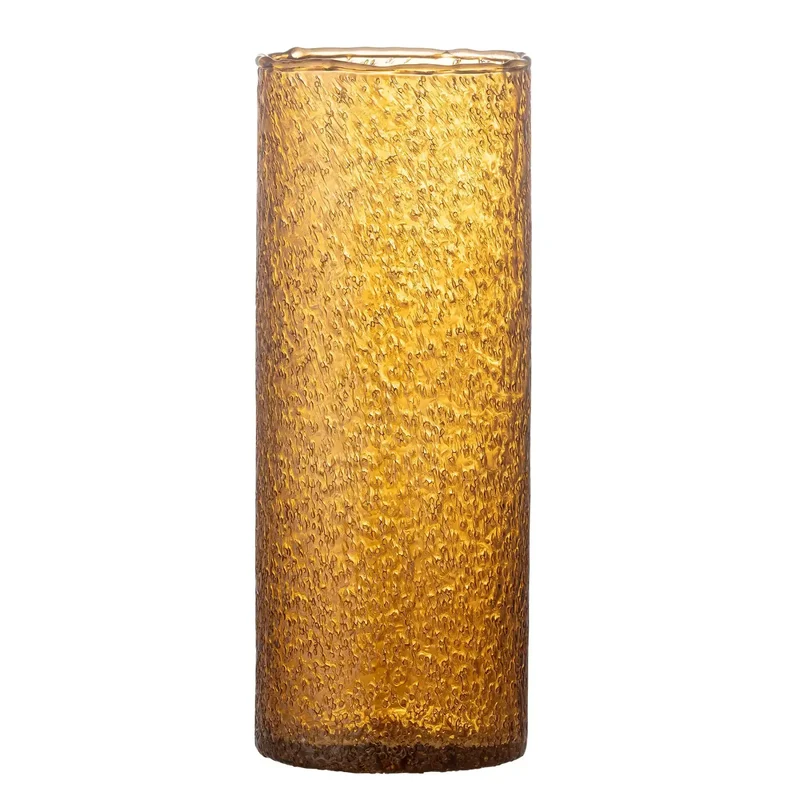 Vaas gerecycled glas bruin Zenta 32cm