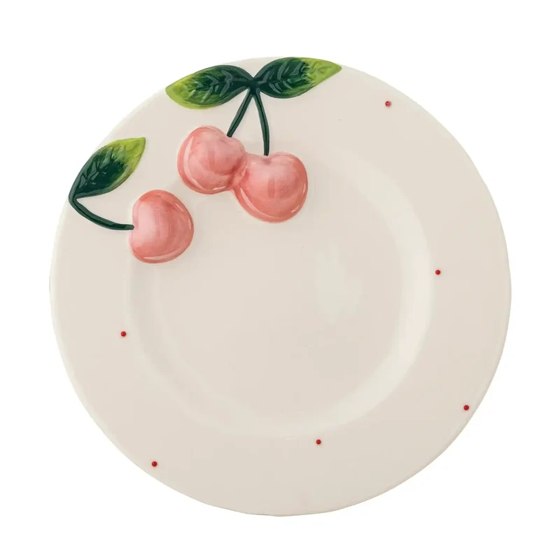 Bord aardewerk roze Berrie 20cm