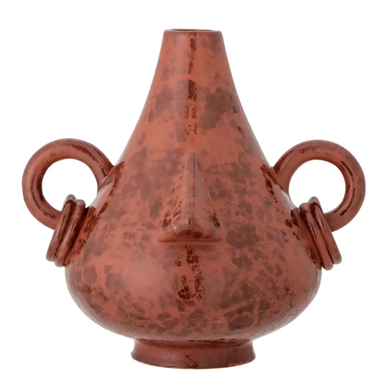 Vaas aardewerk bruin Tarun Deco 35cm