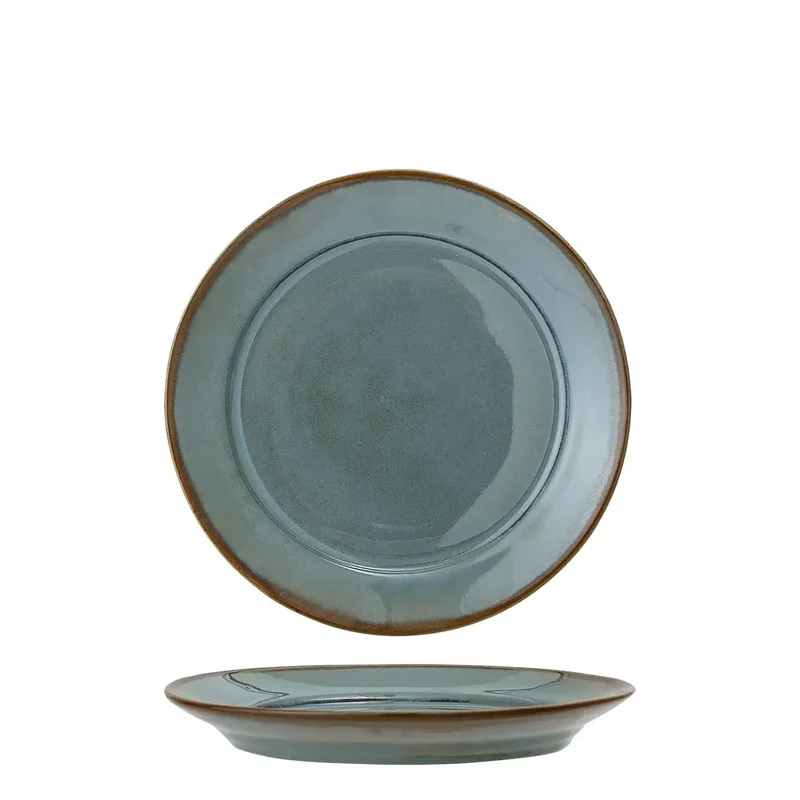 Bord aardewerk groen Pixie 20cm