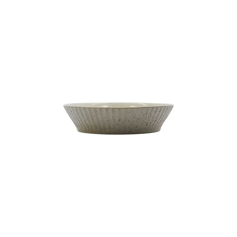 Schaal Pleat grijsbruin 17cm