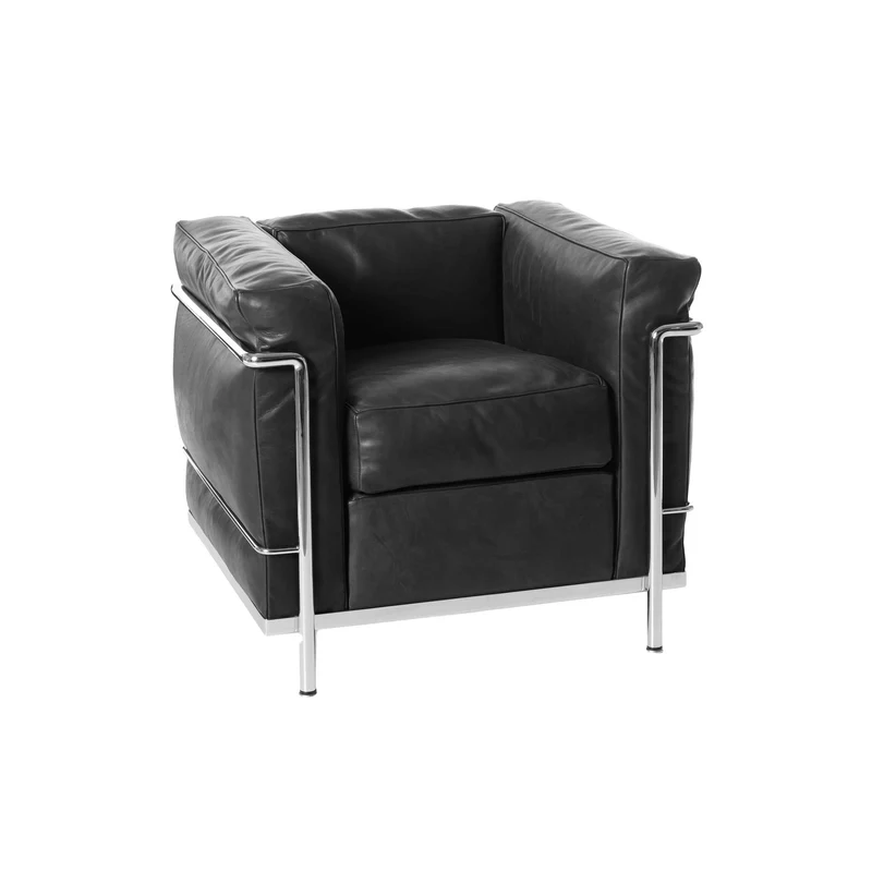 Armchair - "2, Fauteuil Grand Confort, Durable", designed by Le Corbusier, Pierre Jeanneret, Charlotte Perriand for Cassina