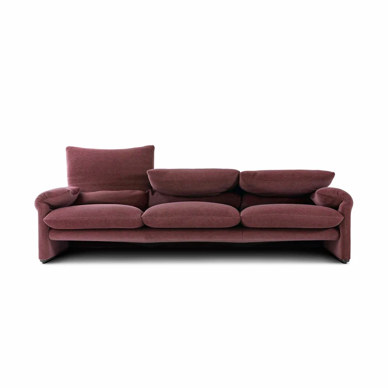 Fabric Three-Seater Sofa MARALUNGA, designed by Vico Magistretti for Cassina