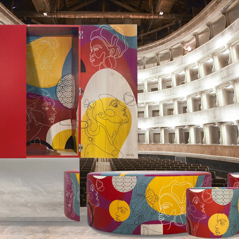 Wood Sideboard LUX SIPARIO by Luciana Gomez for MYIN