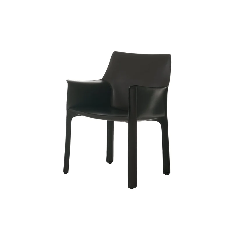 Leather Armchair CAB 413, designed by Mario Bellini for Cassina