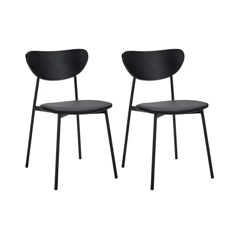 Stoel Must zwart 80cm - 2 stuks