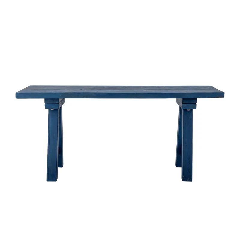 Porir Bank, Blau, Recyceltes Holz