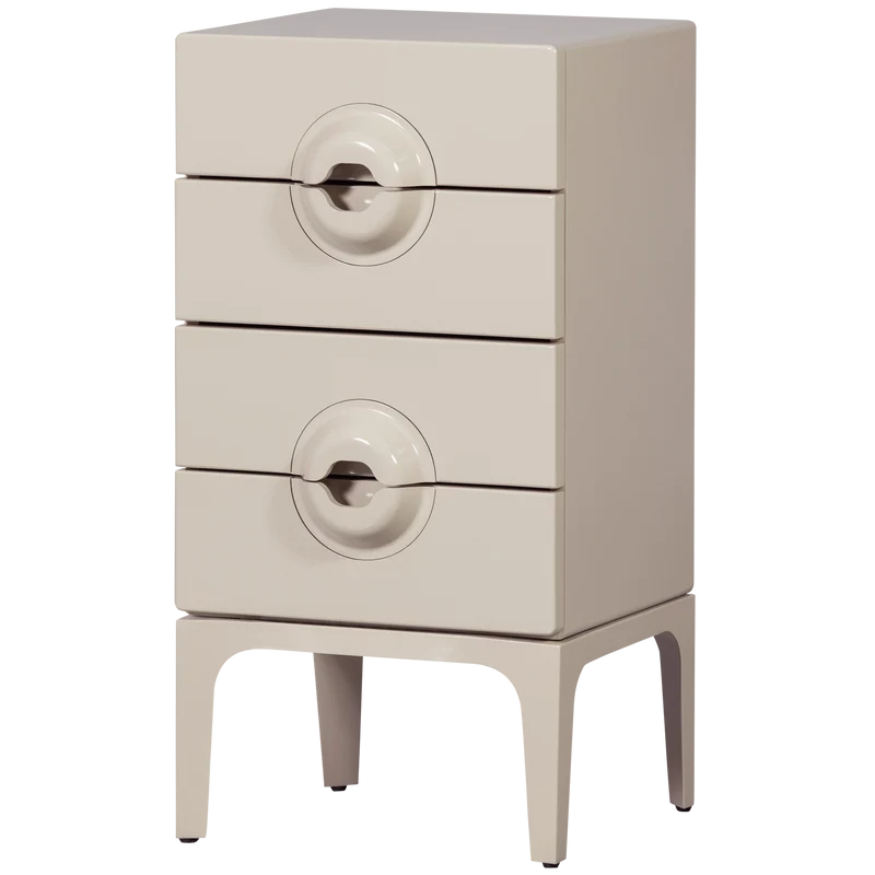 Credenza merge 4 cassetti legno greige