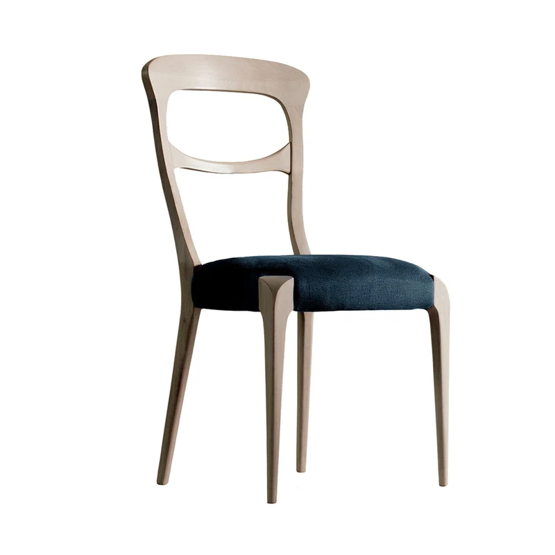 Grey Walnut Wood Chair CAPOTAVOLA by Dale Italia