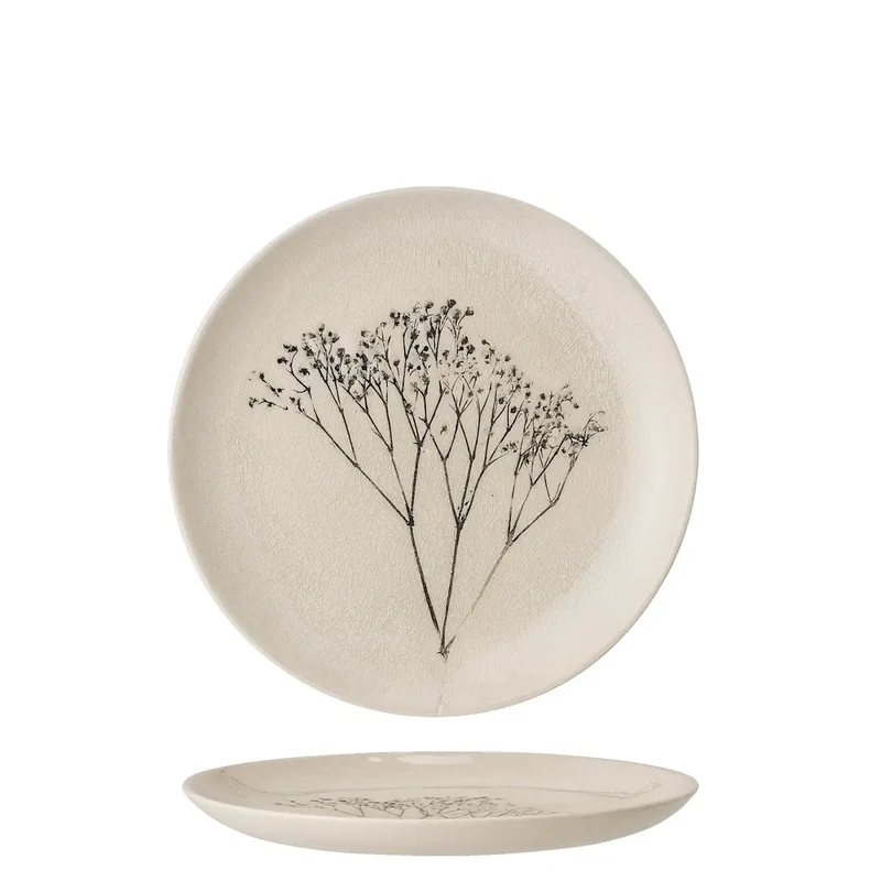 Bord aardewerk naturel bea 21cm