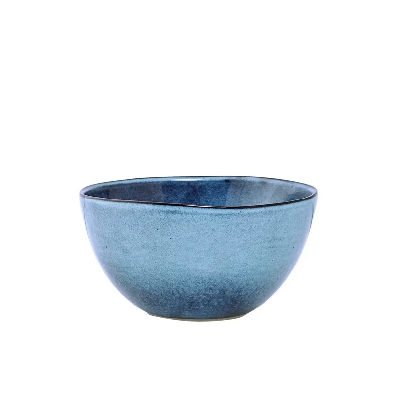 Schaal aardewerk blauw Sandrine 15cm