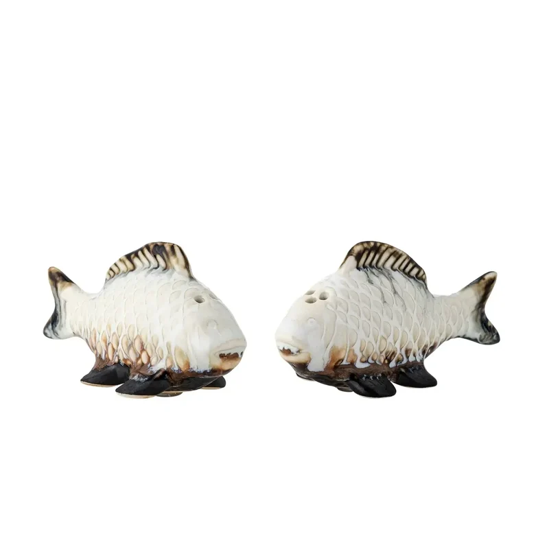 Peper en zoutstel aardewerk wit Chase