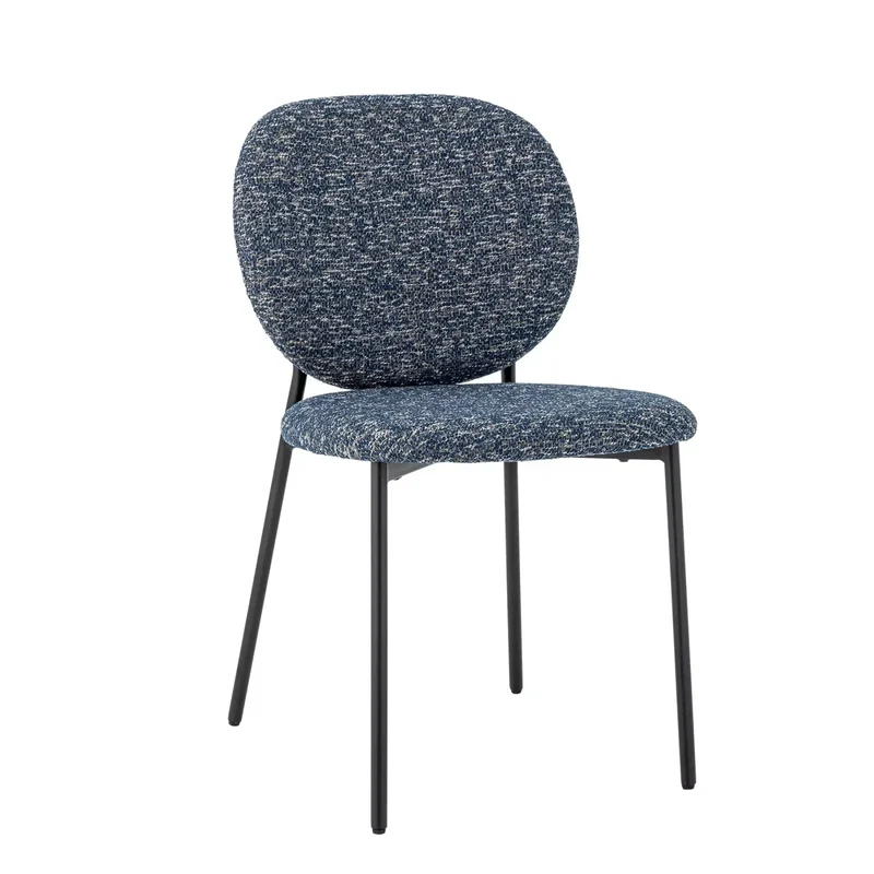 Eetkamerstoel blauw Percey