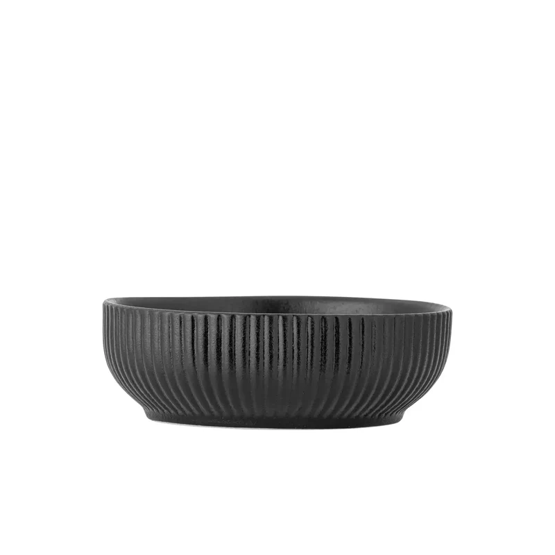 Kom aardewerk zwart neri 17cm