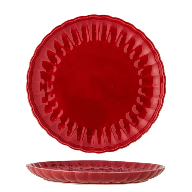 Bord aardewerk rood Latina 27cm