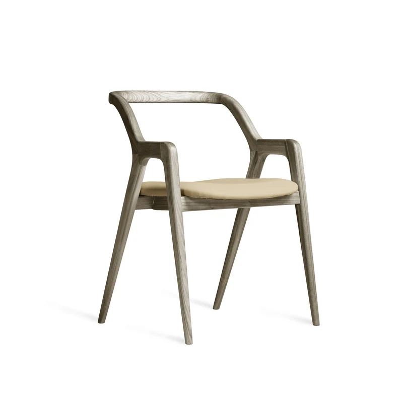 Grey Walnut Wood Chair IN BREVE by Dale Italia