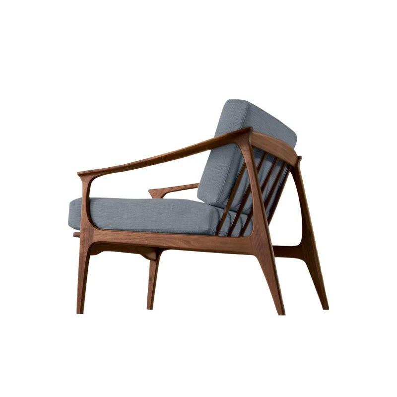 Walnut Wood Armchair QUIETE by Dale Italia