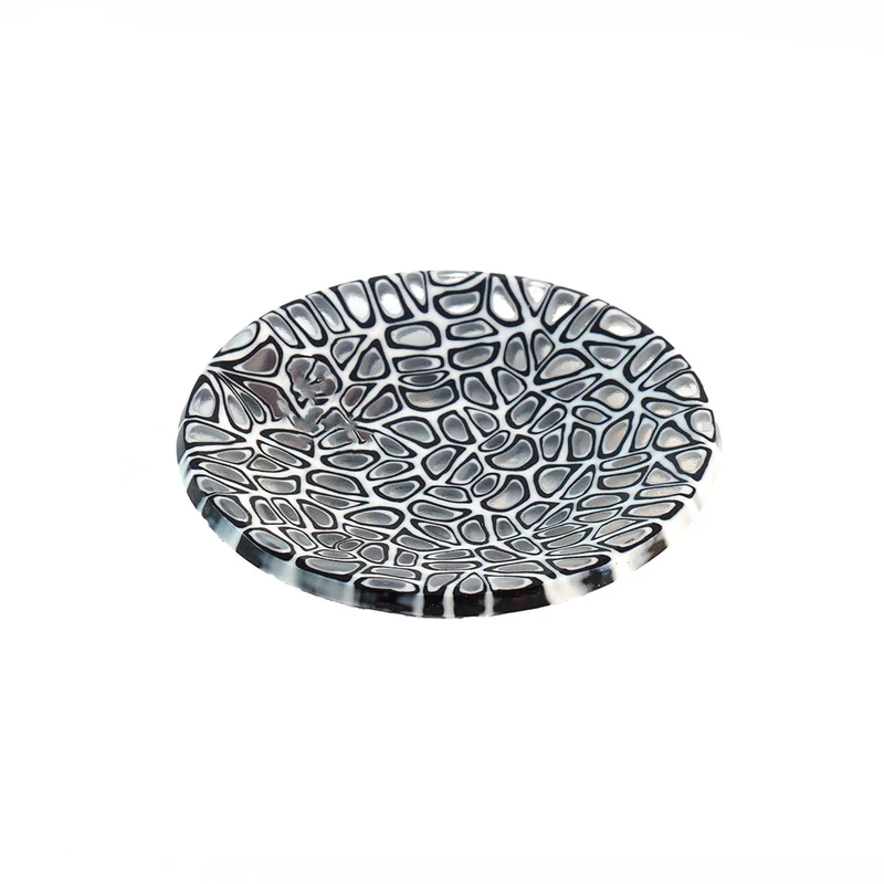 Murano Glass Centrepiece Grey MERLETTI