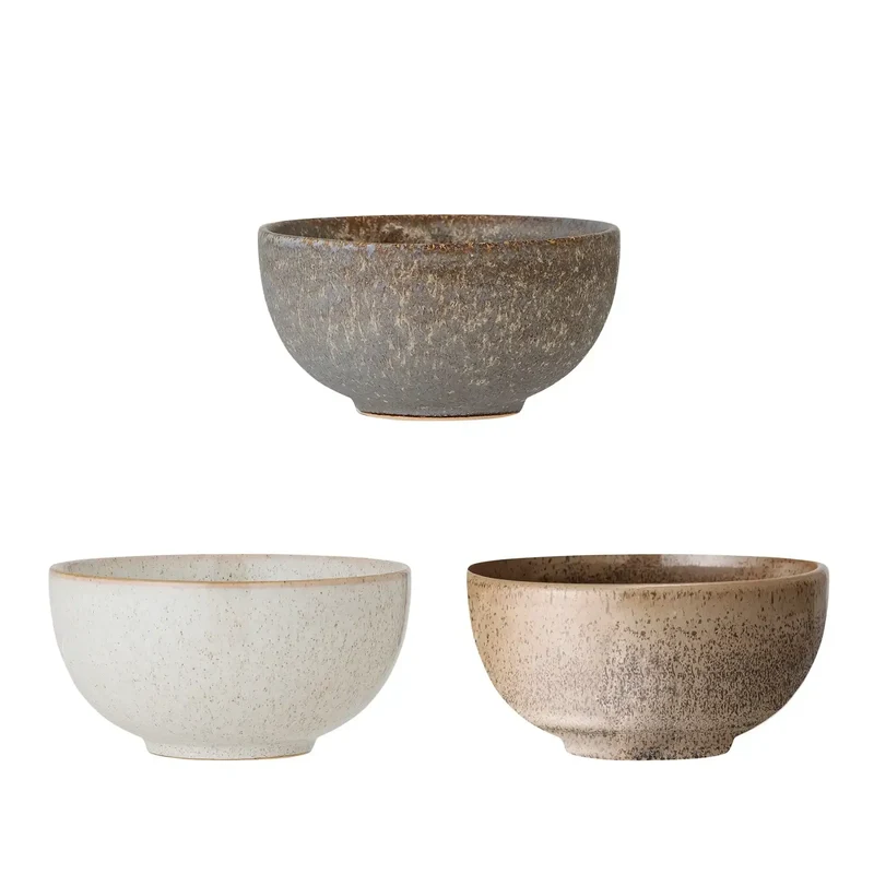 Schalenset grijs Addison 16cm - 3 stuks
