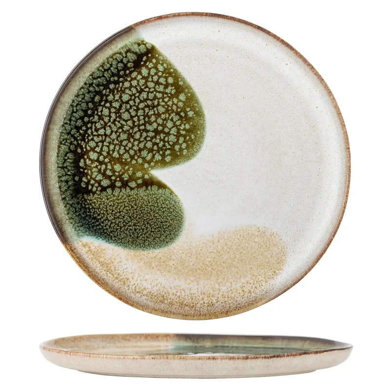 Bord aardewerk groen Jules 28cm