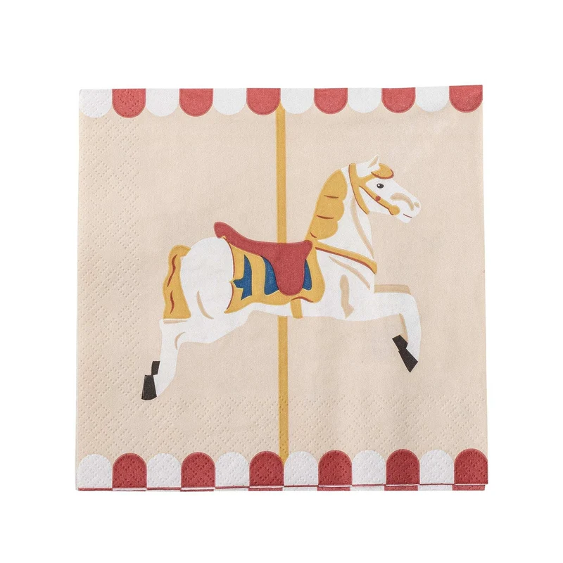 Servetten papier multi merry-go-round