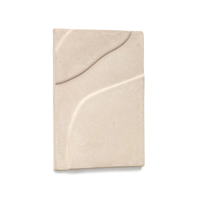 Mirta Bild aus Pappmaché in Beige 40 x 58 cm