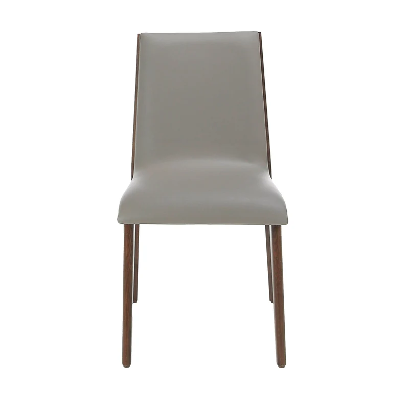 Sedia in ecopelle visone scuro