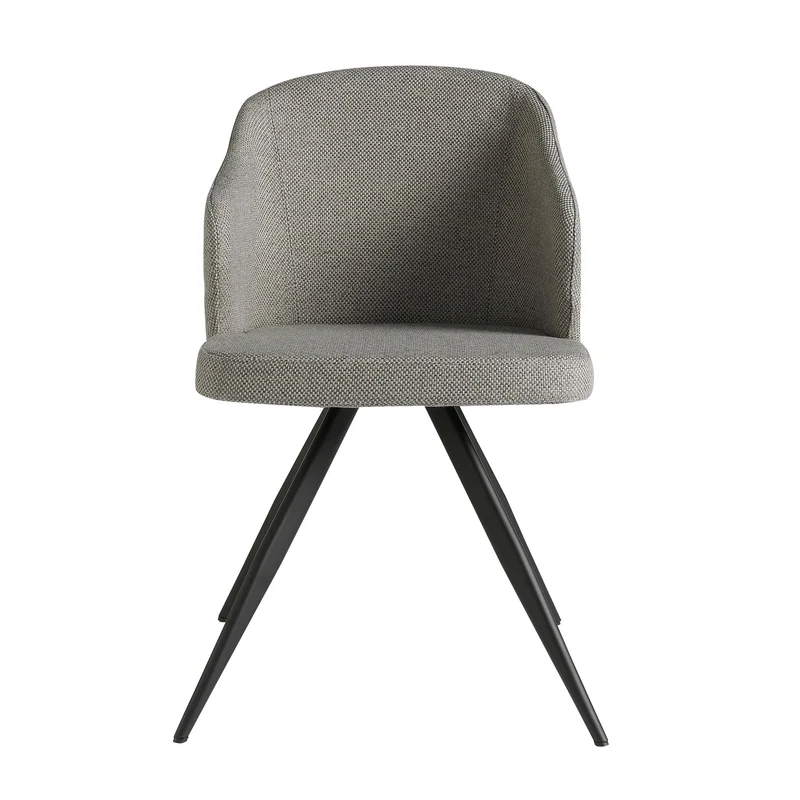 Sedia in tessuto grigio