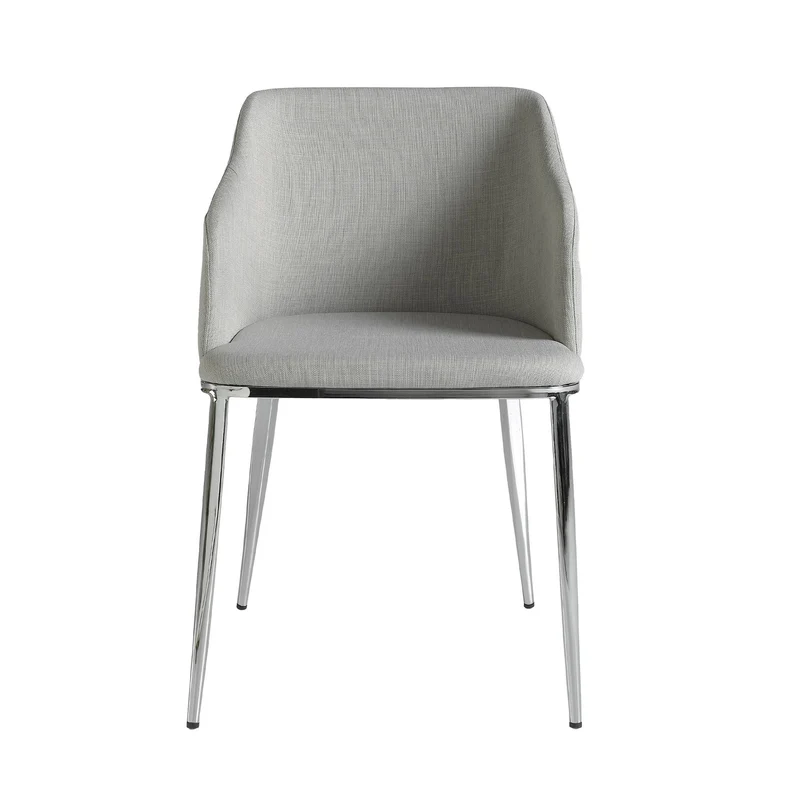 Sedia in tessuto grigio