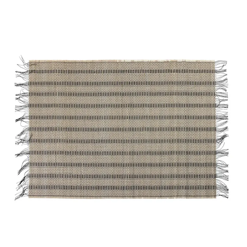 Placemat bamboe zwart Mendo - 4 stuks