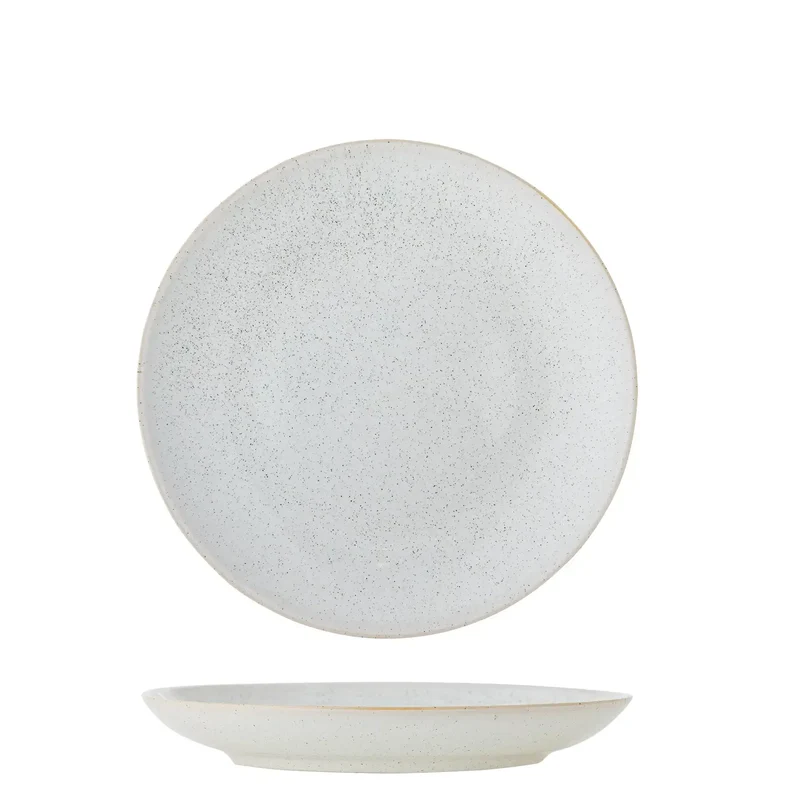 Diep bord aardewerk wit Addison 22cm
