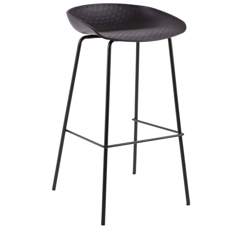 Set 2 Sgabelli NETTA h62cm Nero