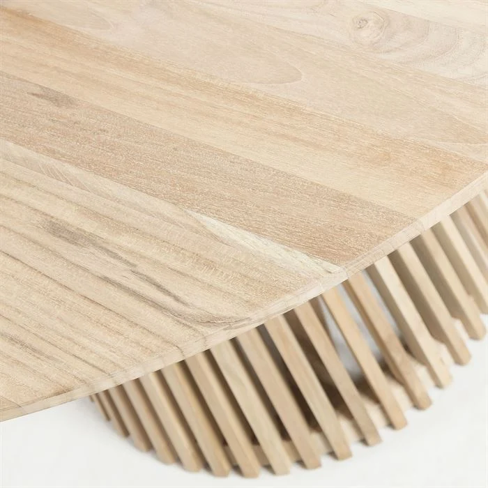 Tavolo IKARIA in legno massello di teak naturale Ø 120cm