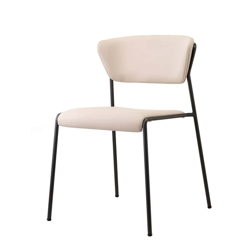 Sedia LISA Gambe Cromo/ Verniciato Antracite / Ottone Satinato / Nichel Nero Lucido