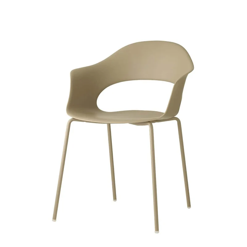 Set 4 sedie LADY B Tecnopolimero Gambe Acciao Cromato / Verniciato