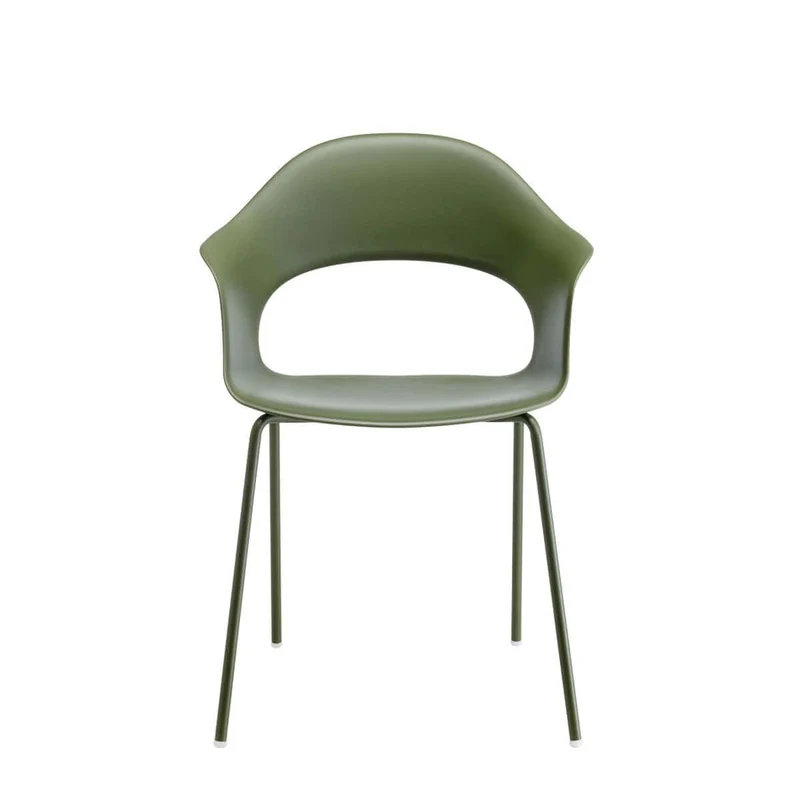 Set 4 sedie LADY B Tecnopolimero Gambe Acciao Cromato / Verniciato